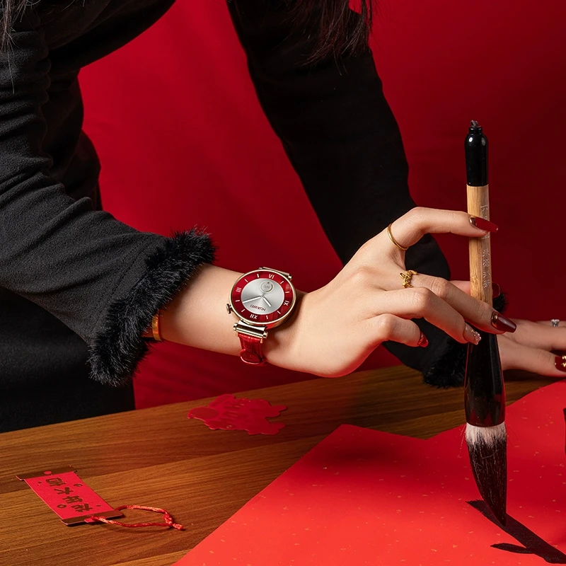 适用华为gt6表带华为watchgt5/4/3新年红色系列gt6/5pro表带高级2