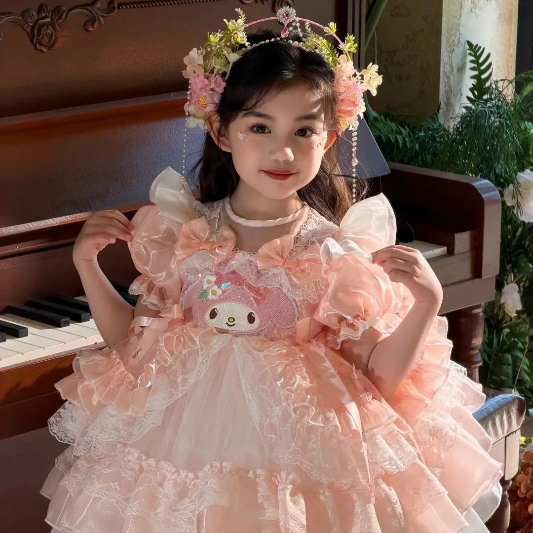 重工“美乐蒂公主”风洛丽塔生日礼服蓬蓬裙炸街款