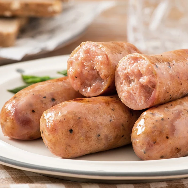 纯肉烤肠原味黑胡椒味香肠200g*8袋