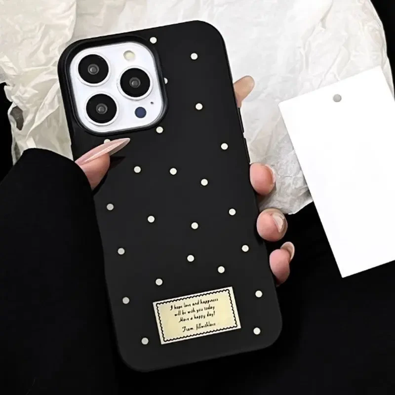 波点标签适用苹果16手机壳14/12适用13苹果XS高级11潮款15promax
