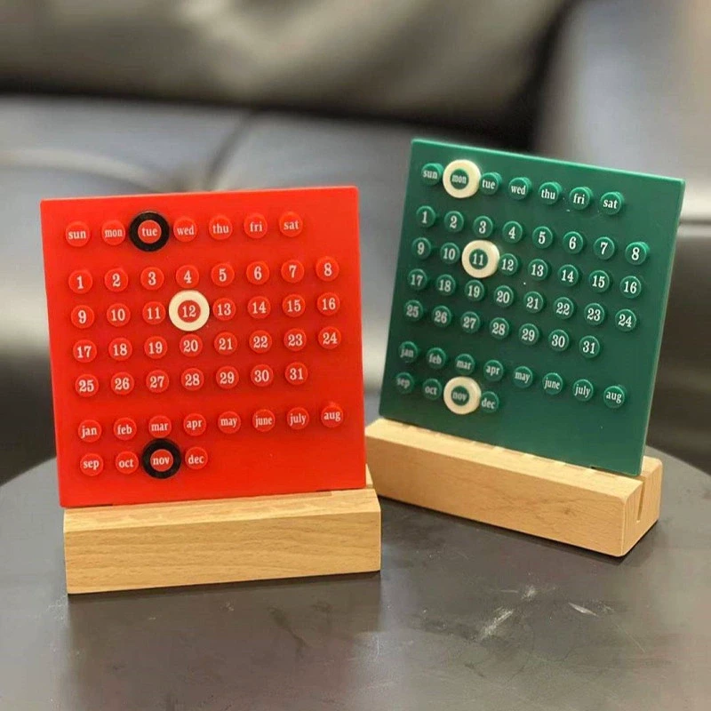 【可循环使用】圆环万年历diy套圈亚克力台历2025创意办公桌摆件