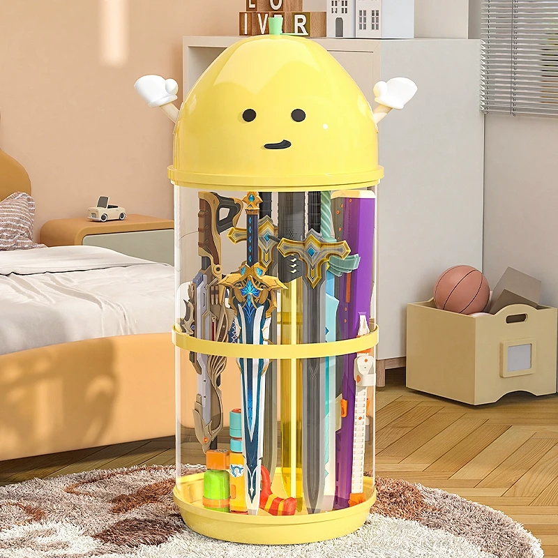 枪儿童玩具男孩大容量装刀剑水枪收纳神器男孩玩具毛绒娃娃透明桶