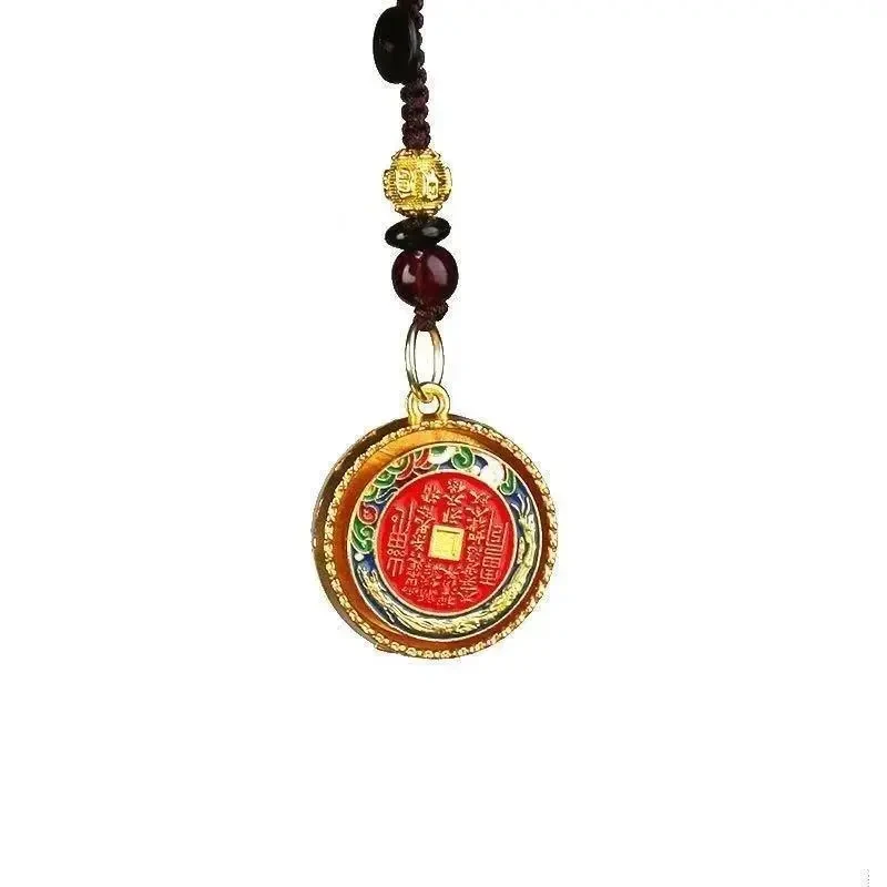 【先生推荐】2026年新款山花銭转转汽车钥匙扣挂饰国潮手工钥匙扣