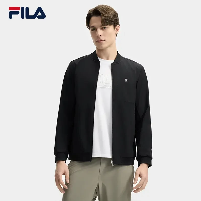 Fila/斐乐【极简立领行政夹克】男士夏季新款通勤简约休闲时尚外套
