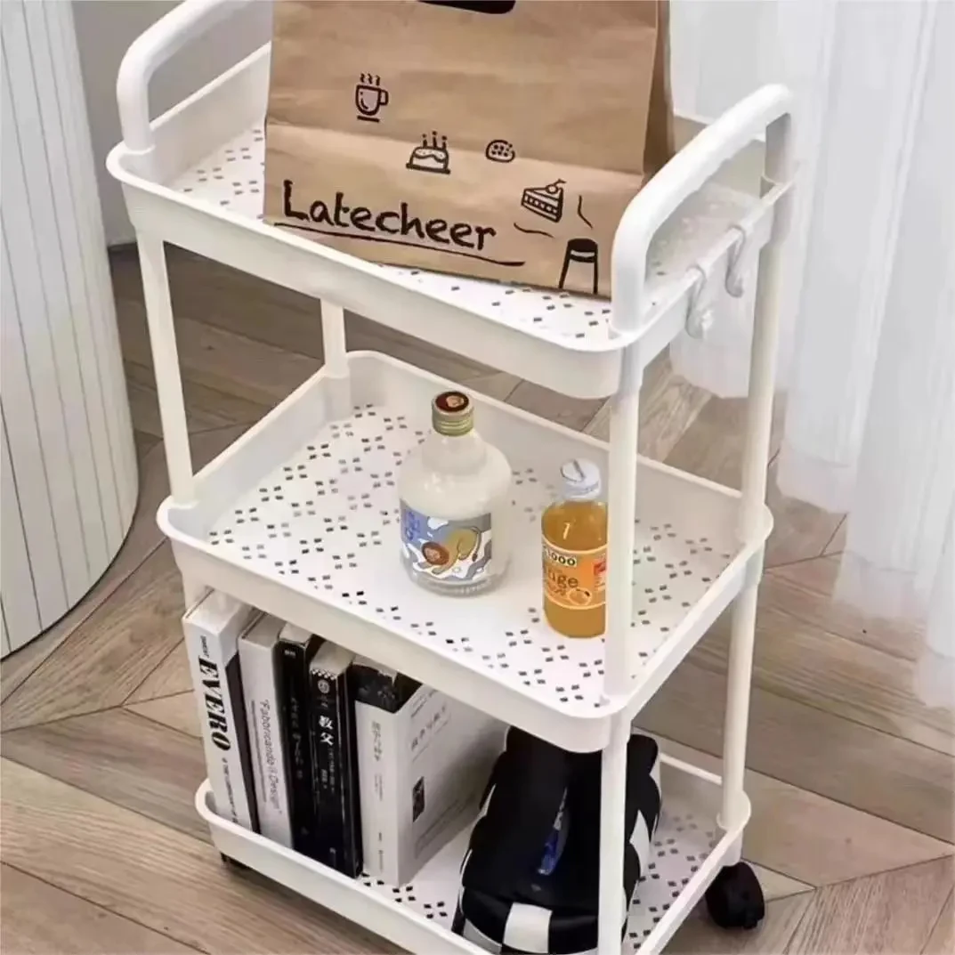置物架收纳柜五层零食收纳架卫生间多层储物柜落地家用厨房浴室