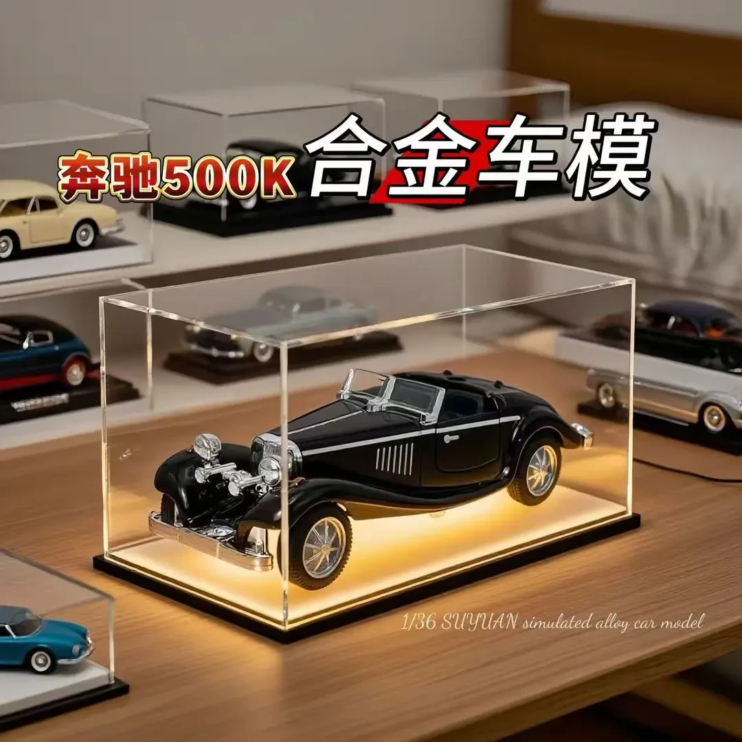 特价处理一批奔驰500K合金车模出口意大利订单1:36礼物模型