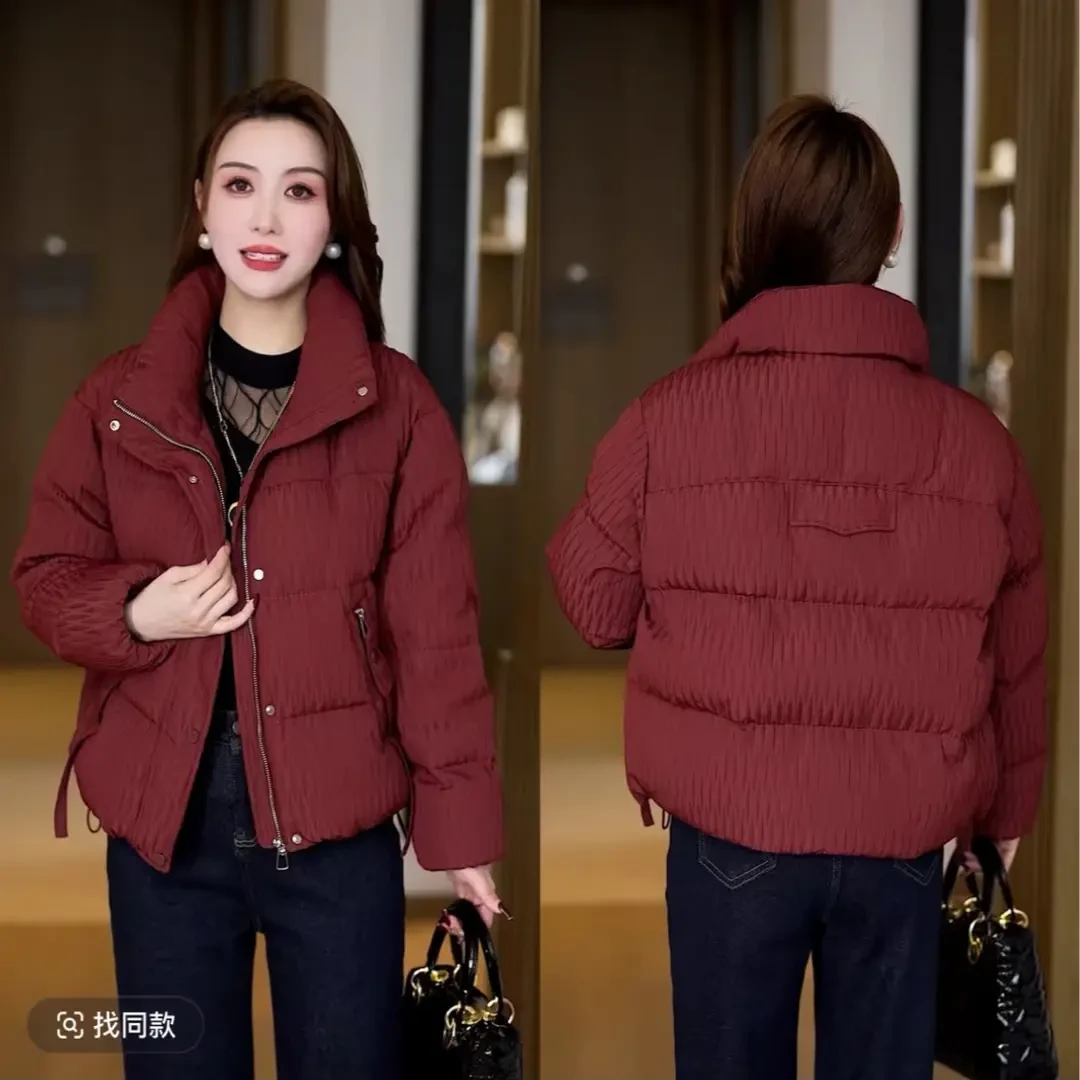 冬季短款棉衣外套新款2024韩版休闲百搭宽松棉服加厚保暖外套棉袄