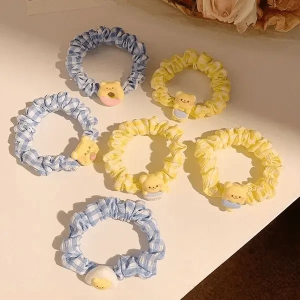 可爱小熊小肠发圈女高级感