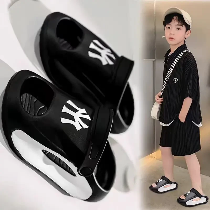 阿童木男童拖鞋软底防滑沙滩鞋2025夏季款中大童凉拖男孩儿童厚底