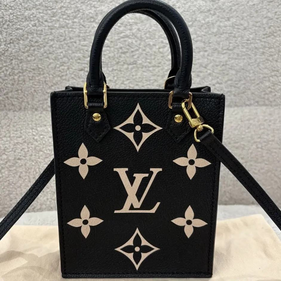 99新 Chanel/香奈儿 N1279 LV/琴谱包mini压纹配米色老花图案