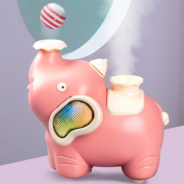 婴儿网红电动吹球小象悬浮球宝宝玩具0一1岁半2男孩儿童3周岁女孩