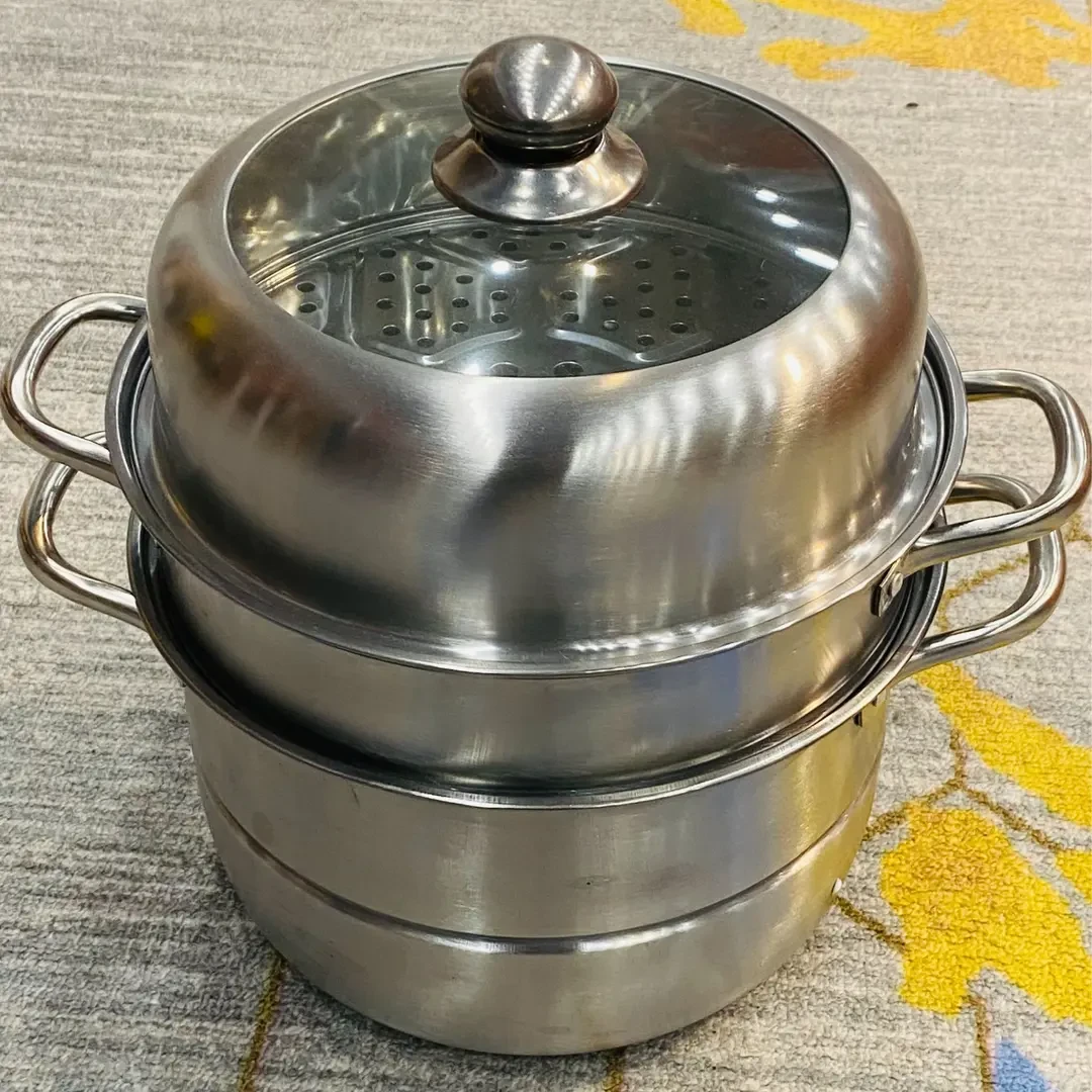 nn家用三层不锈钢大蒸锅