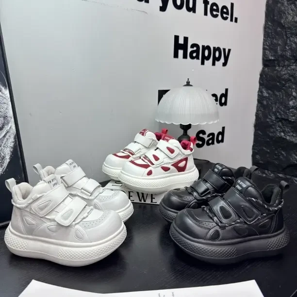 新款加绒透气厚底防滑时尚百搭运动休闲老爹鞋910