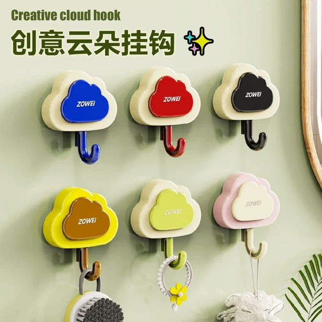 云朵吸盘挂钩浴室厨房收纳粘钩浴室家用多场景挂钩免打孔无痕粘钩