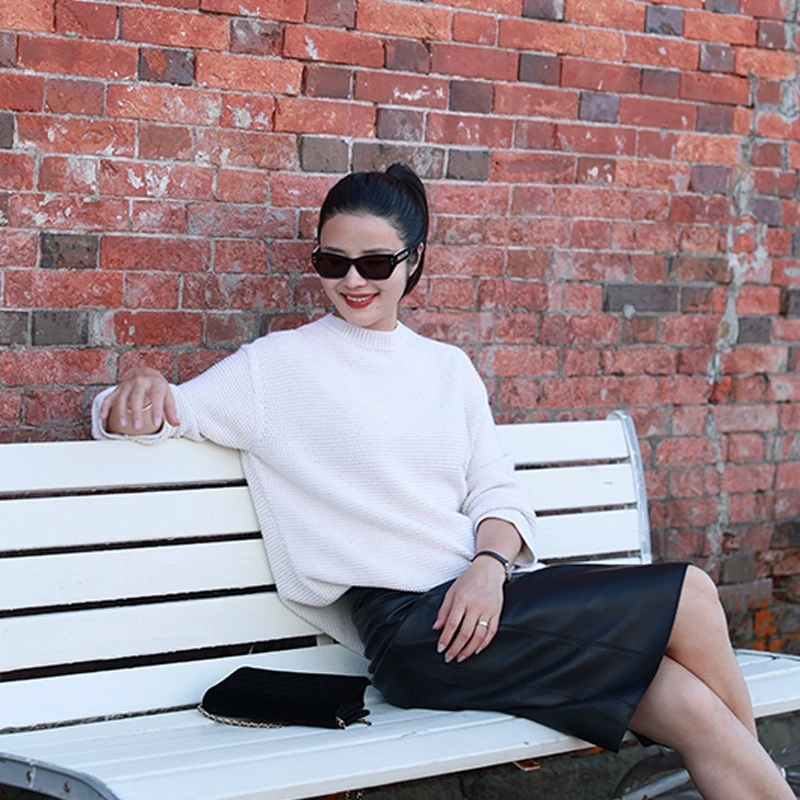 COLINWANG-阳光的诗集BC原厂羊毛桑蚕丝针织衫套头衫张若愚