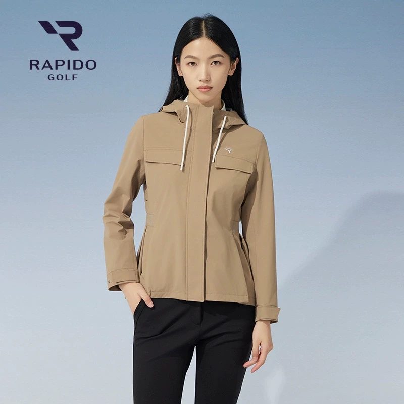 RAPIDO雳霹道秋季款女士高尔夫GOLF夹克优雅百褶外套CP4639Z05