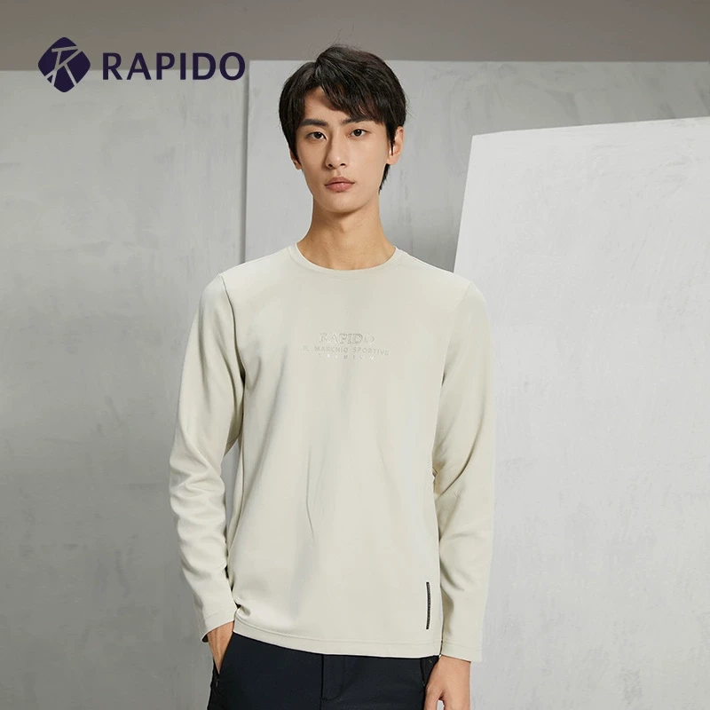 RAPIDO雳霹道秋冬新款男子R系列商务休闲印花通勤卫衣CN3941U03