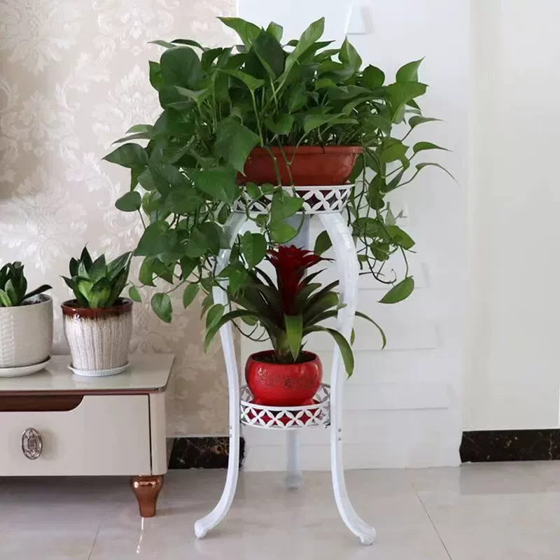 花架花盆架铁艺加厚室内客厅欧式阳台花架子落地式绿萝吊兰
