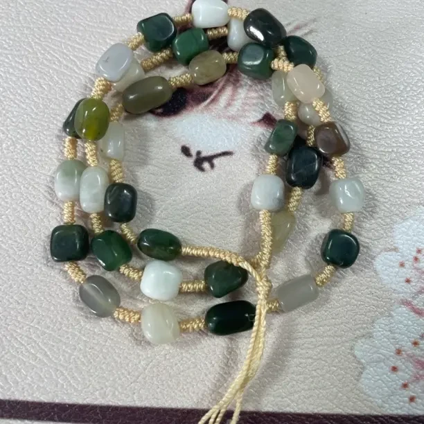 和田玉多宝原石项链随机发货