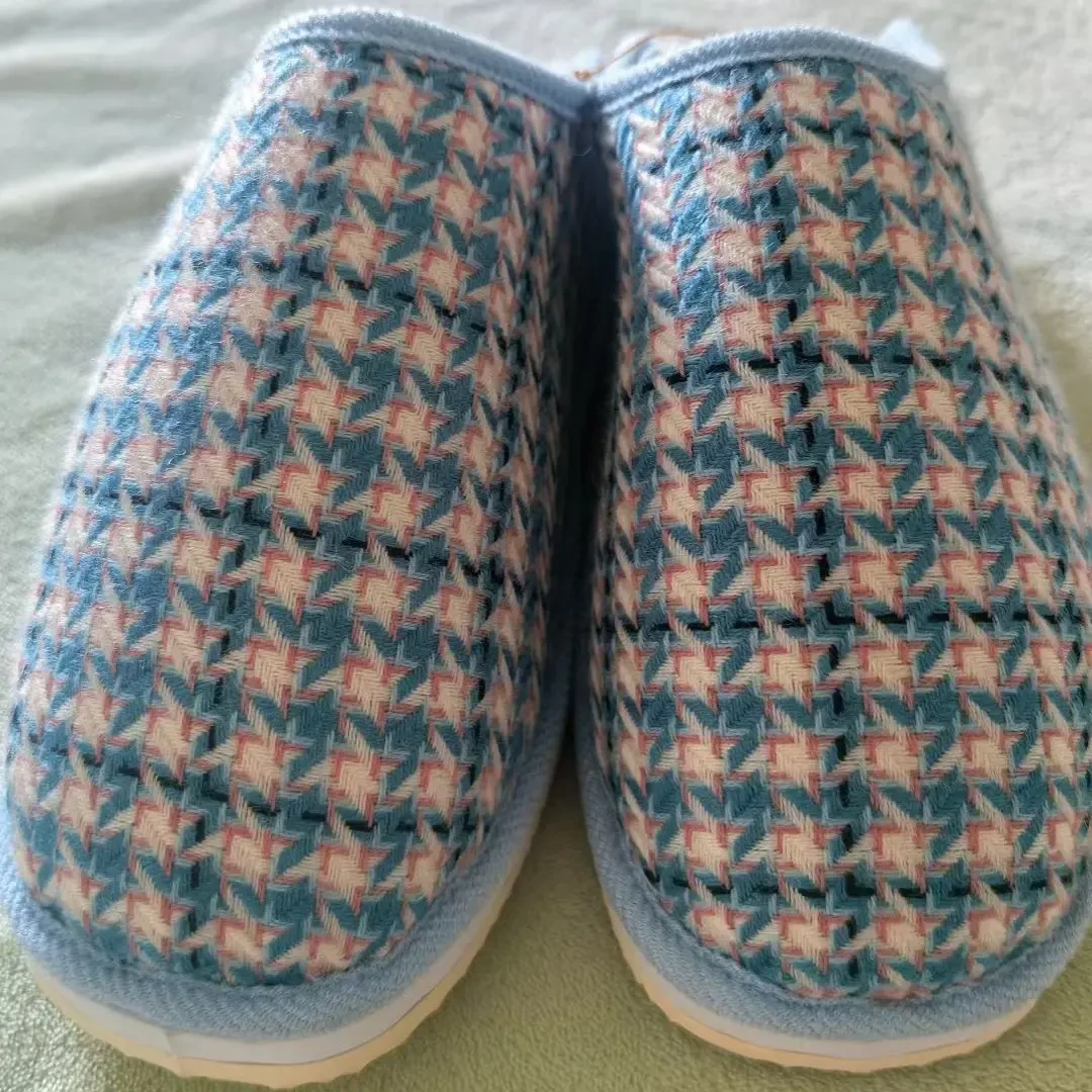 厚底防滑加绒休闲棉鞋适合中老年秋冬季