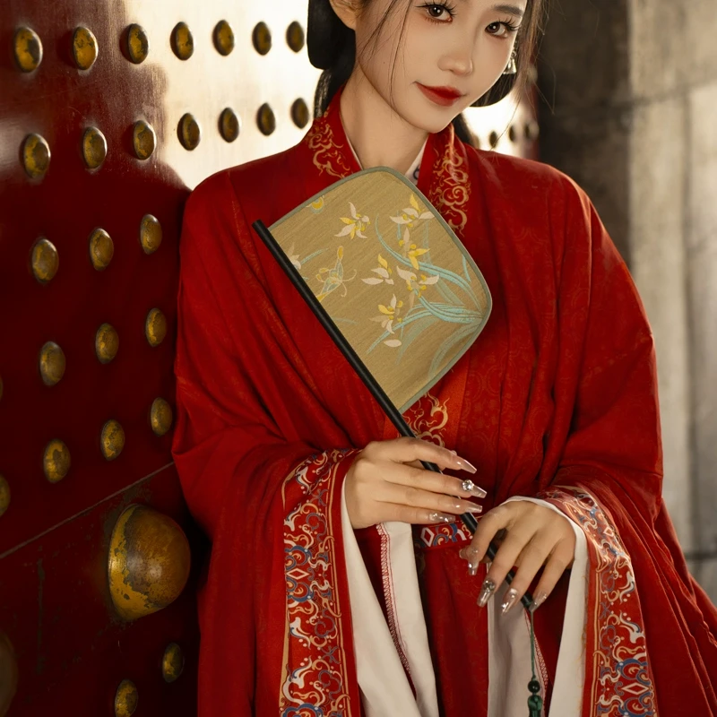 新款扇子古典风女刀扇夏天便携拍照写真中国风舞蹈宫廷扇汉服道具