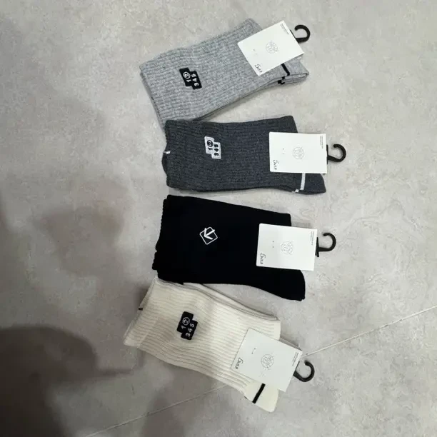 男士秋冬纯棉吸汗防臭中筒时尚袜子4双