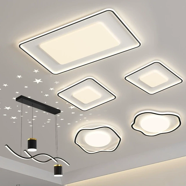 极简客厅主灯 餐厅卧室灯现代简约led北欧吸顶灯屋套餐灯具组合