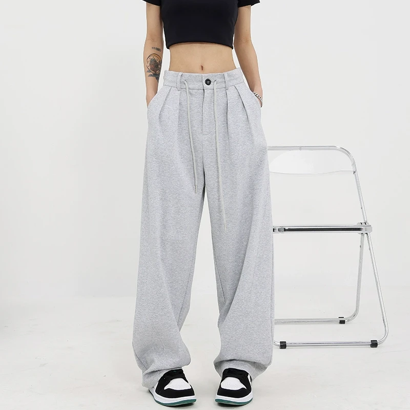 KEN STUDIO【五折福利】休闲运动裤女褶皱显瘦设计香蕉裤卫裤裤子