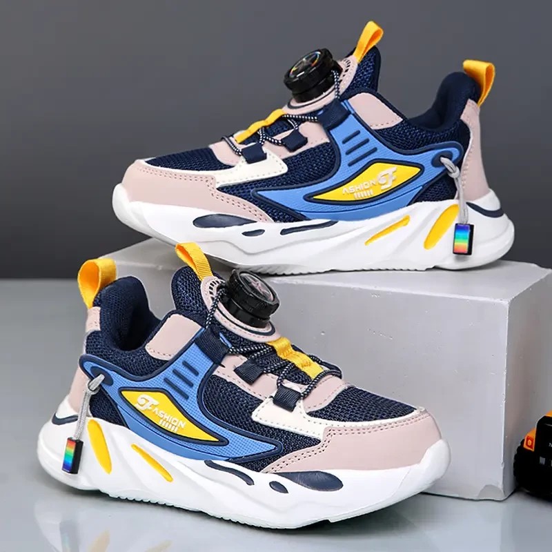 科比24男童运动鞋秋季新款儿童鞋子网面软底男孩跑步老爹鞋中大童