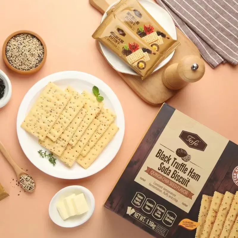 【会员超市】Tafe 黑松露火腿苏打饼干 破价款（京东/顺丰）