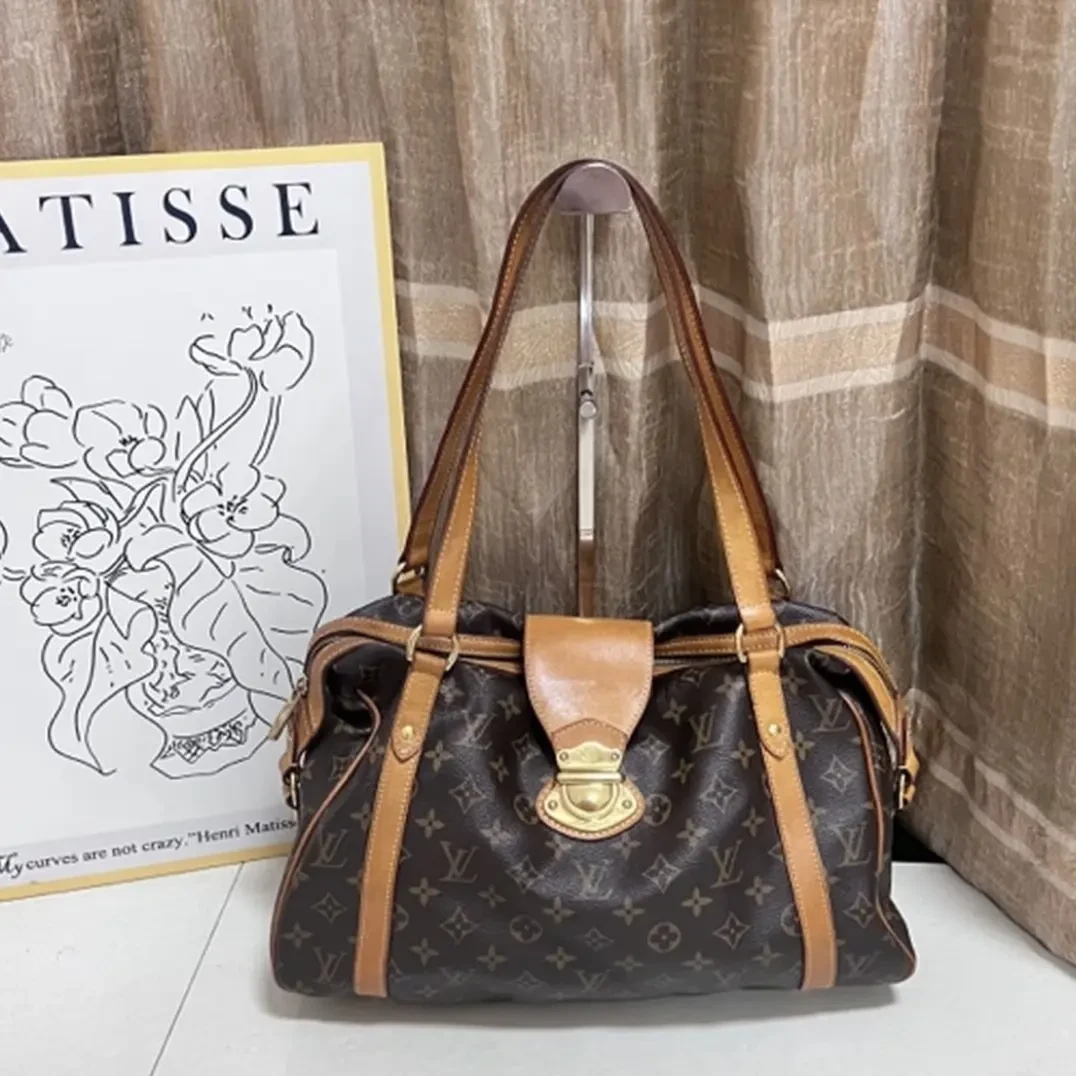 95新 LouisVuitton/路易威登 安洁利路易威登老花元宝包