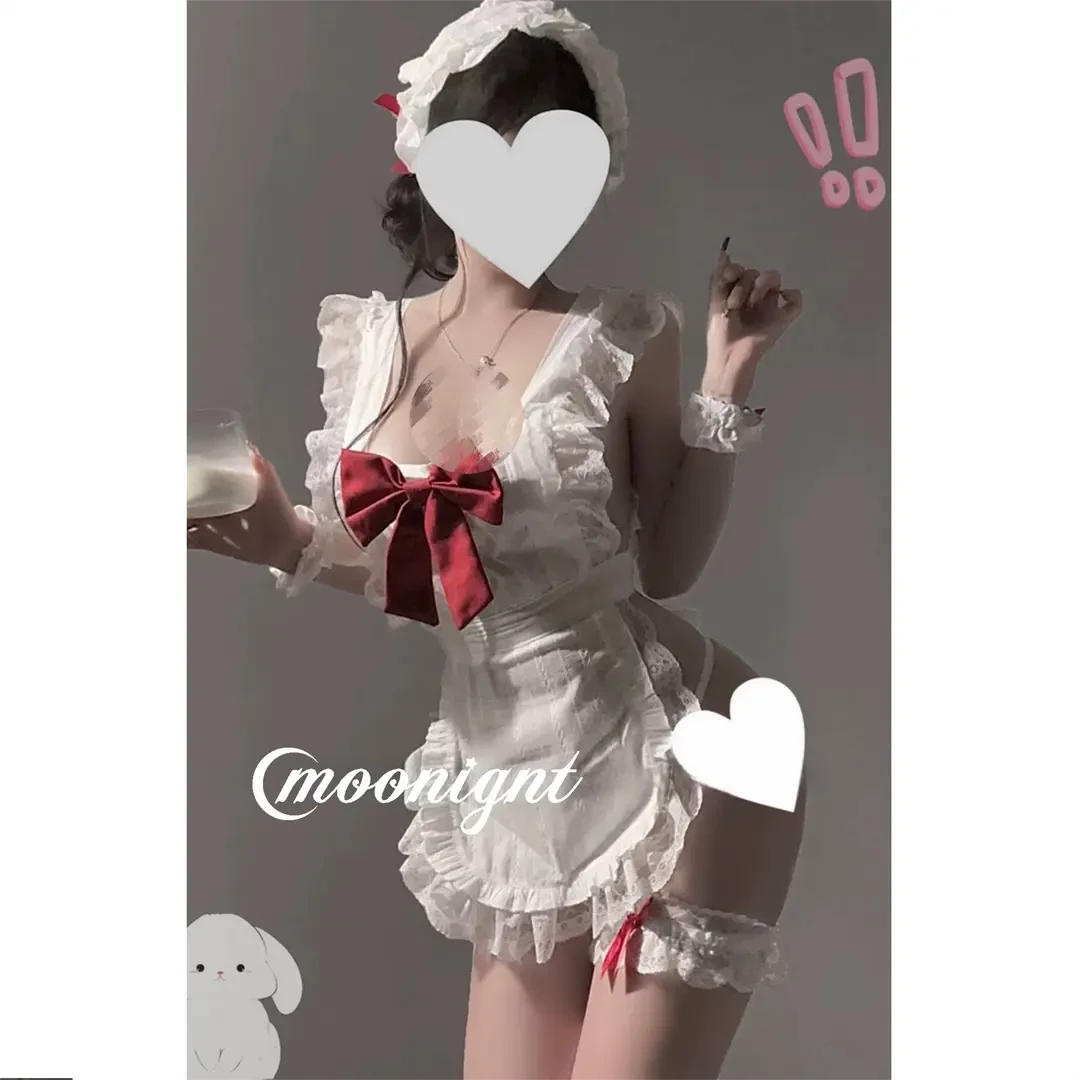 可爱公主lolitajk连衣裙蝴蝶结甜美蕾丝围裙夏季纯欲睡裙连衣裙