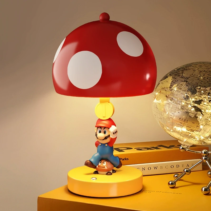 马里奥台灯装饰摆件乔迁生日礼物儿童房卧室床头灯创意桌面小夜灯