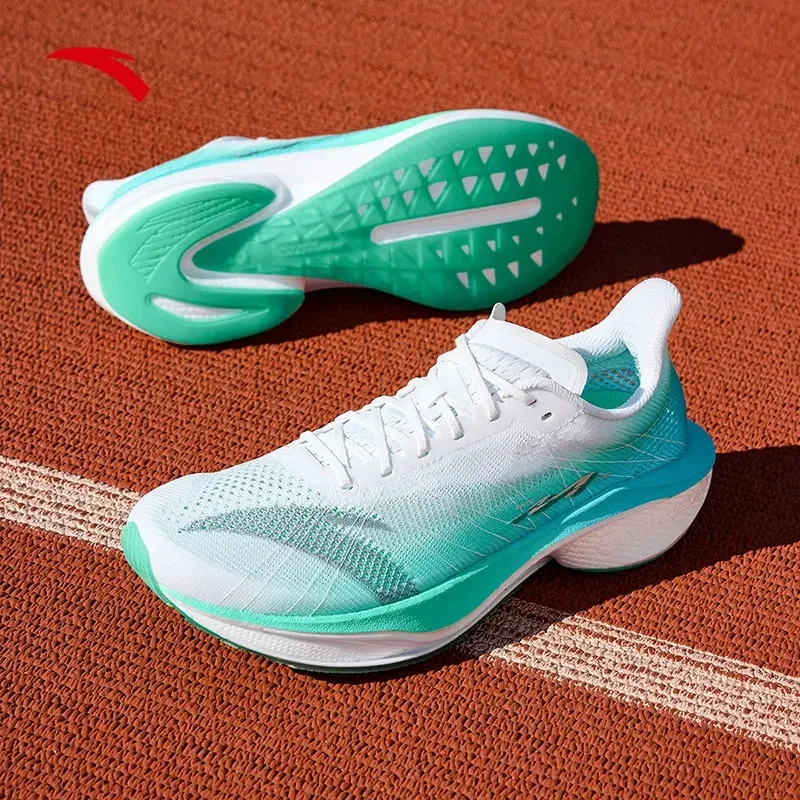 安踏马赫4ProV2男子跑鞋2025夏季训练复古运动欧若风专业跑步鞋