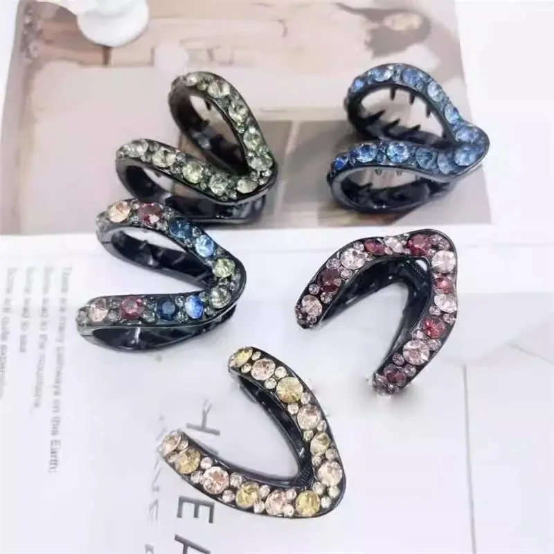 亚克力/树脂v字夹高马尾抓夹减龄百搭小抓夹发夹气质发卡