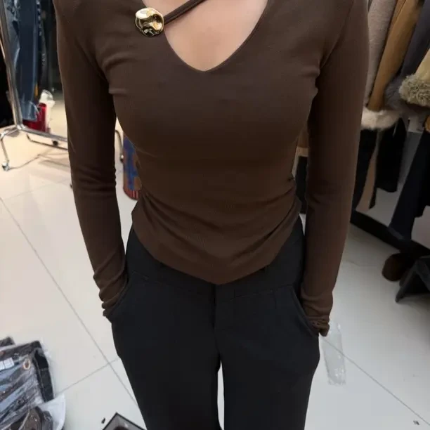 磨毛绒显瘦气质上衣