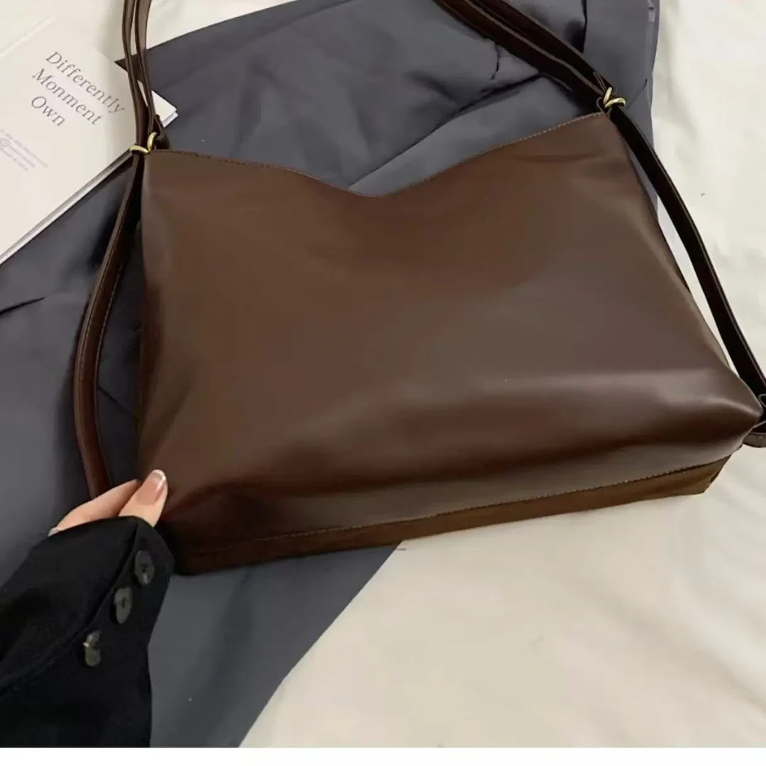 托特包潮流单肩包防脏磨砂双根时尚单根斜跨包