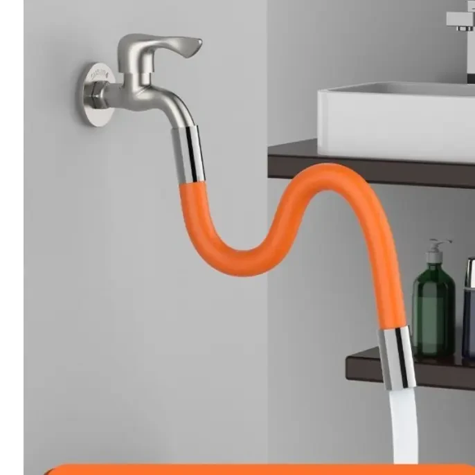 龙头防溅水神器通用万向软管延长器加长延伸器起泡yw可弯曲定@5