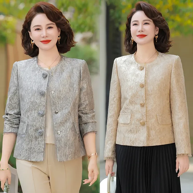 外套女士国风改良版新中式流行洋气中年妈妈装高级感春季外套百搭