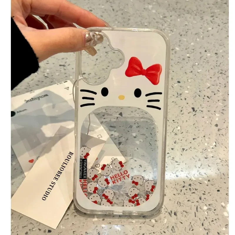 零帕大嘴巴kitty流沙适用苹果15/16promax手机壳14/13/12/11