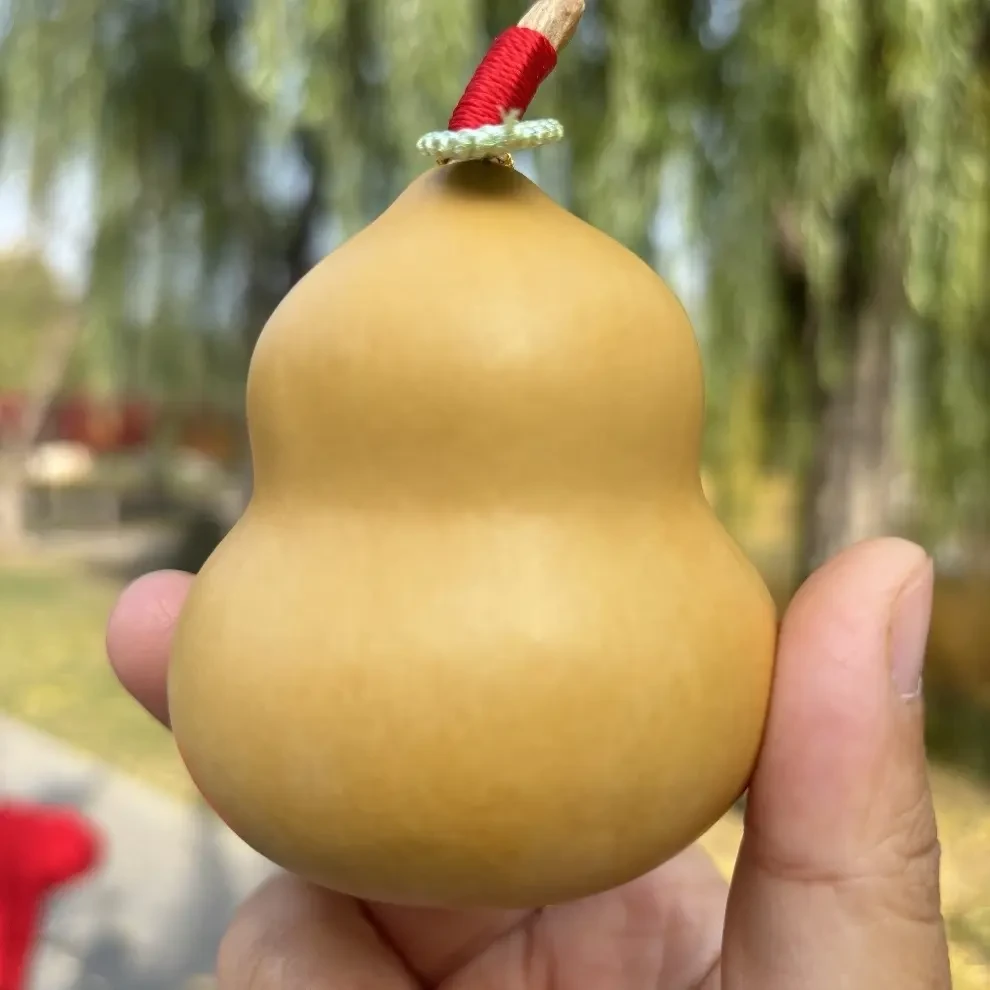 天然小葫芦手把件带龙头可盘玩福禄葫芦文玩微瑕优选