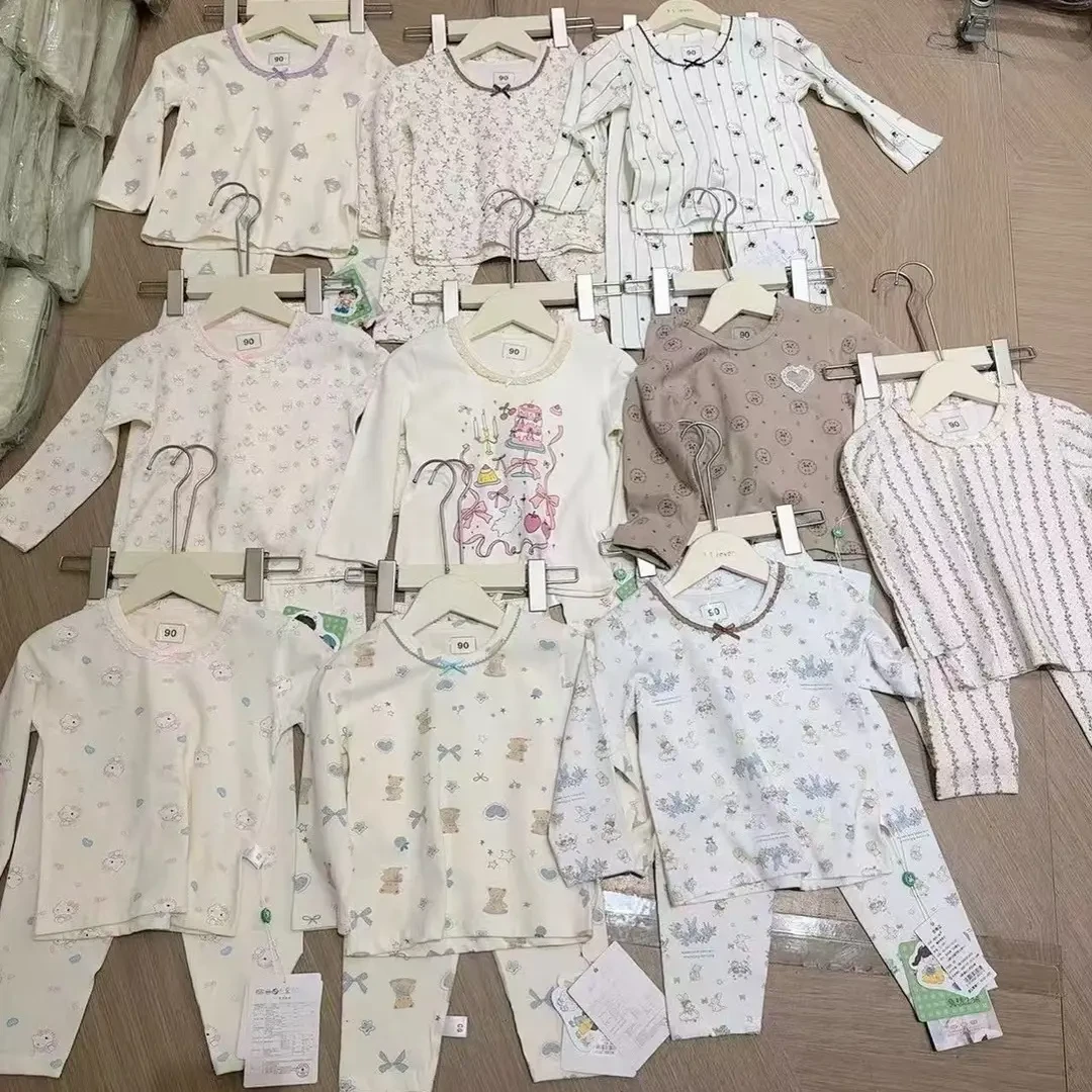 婴幼儿睡衣保暖卡通风家居服套装女宝居家