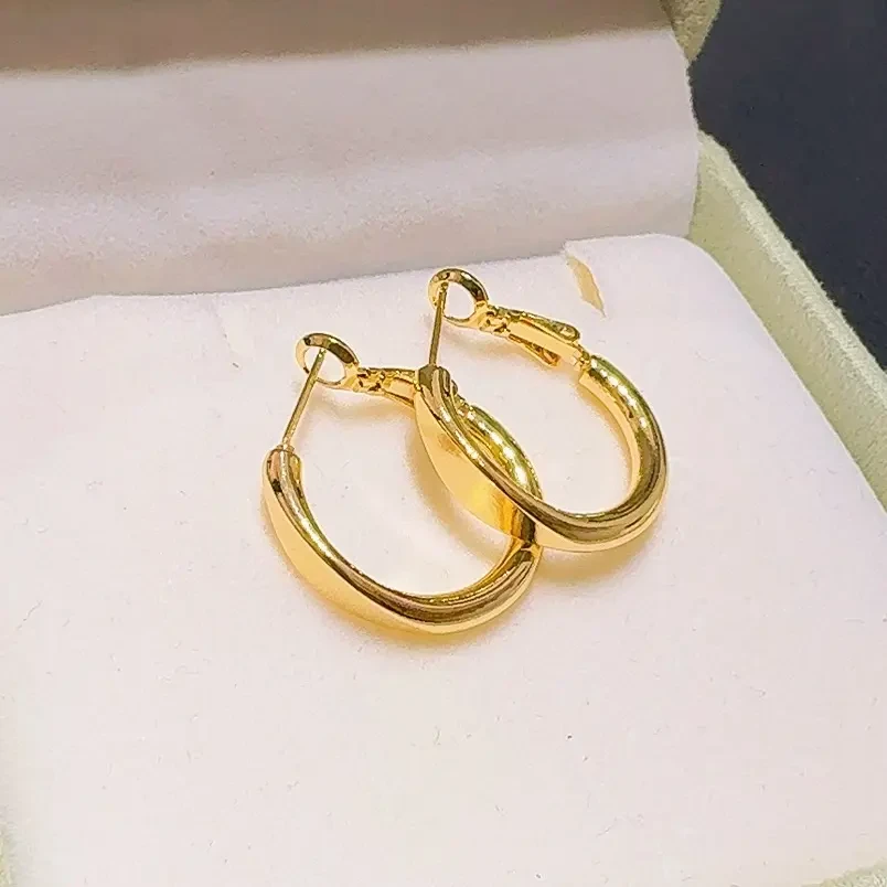 铜合金耳饰 素款小耳圈耳环简约百搭