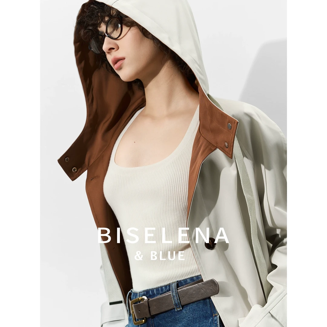 [秀场同款]贝茜妮巴恩风休闲风衣装2025春宽松上衣-B51F06076G