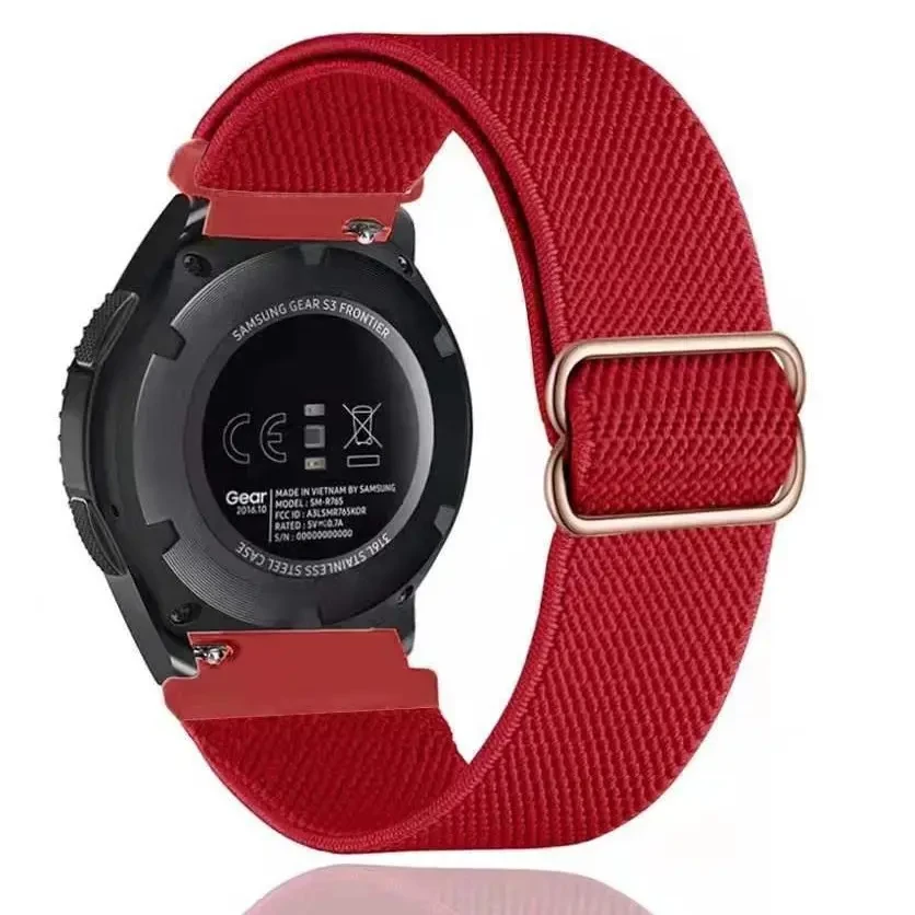 通用表带18mm20mm22mm尼龙弹力编织手表带透气八字扣夏季男女款