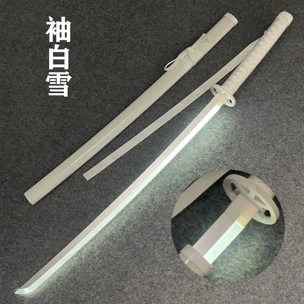 网红同款发光刀袖白雪带灯木刀带鞘拔刀剑训练习道具cos儿童玩具