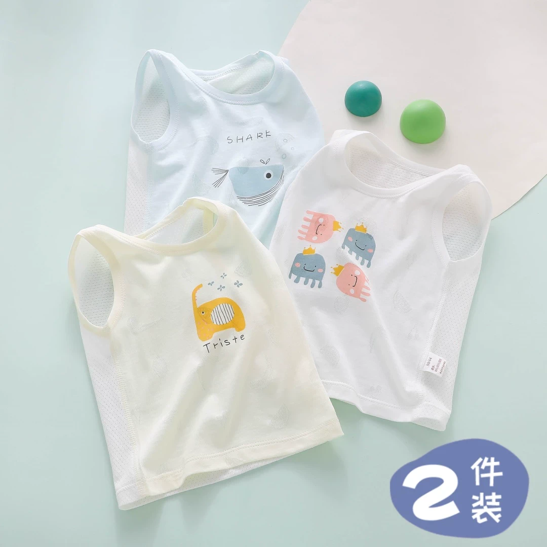 婴儿背心夏季纯棉a类内穿护肚子幼儿贴身夏季内搭打底宝宝吊带