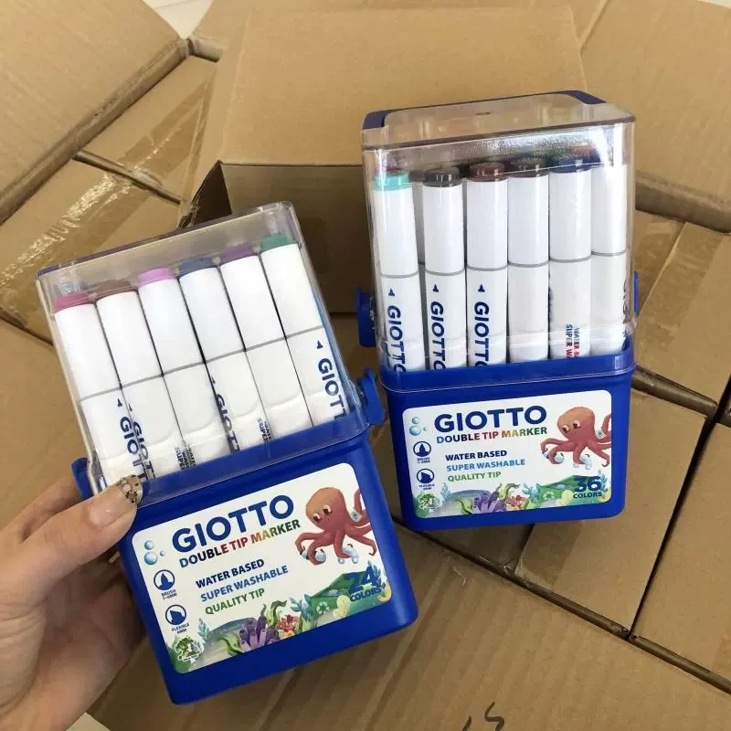 双头马克笔小学生专用水彩笔不透色可叠色幼儿园专用绘画画笔