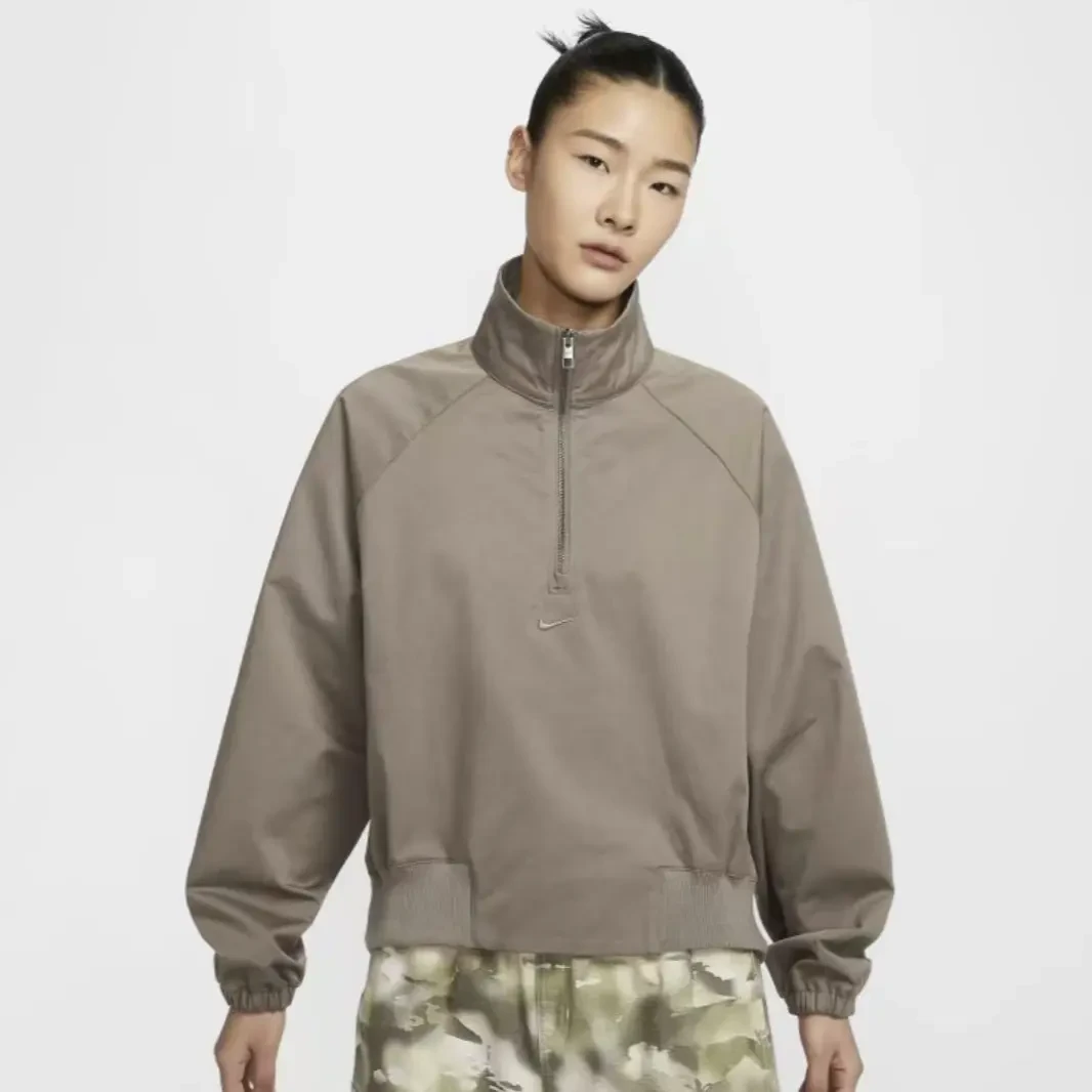 NIKE/耐克女子AS W NSW CLLCTN TWILL QZ梭织无帽外套HJ0234233