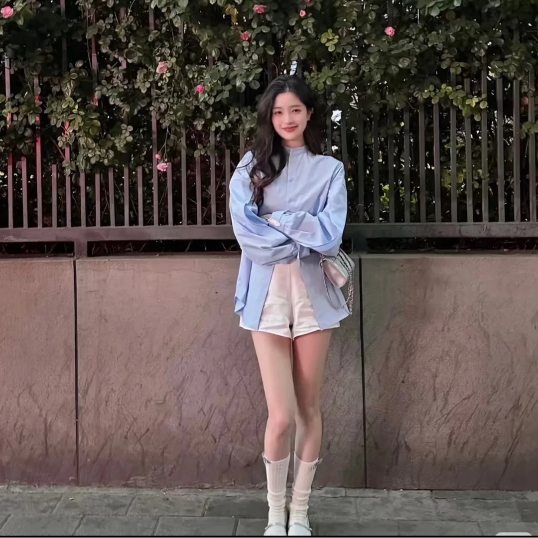 GIRDEAR/哥弟春季新款爆款时髦洋气百搭纯色宽松显春季女款显瘦